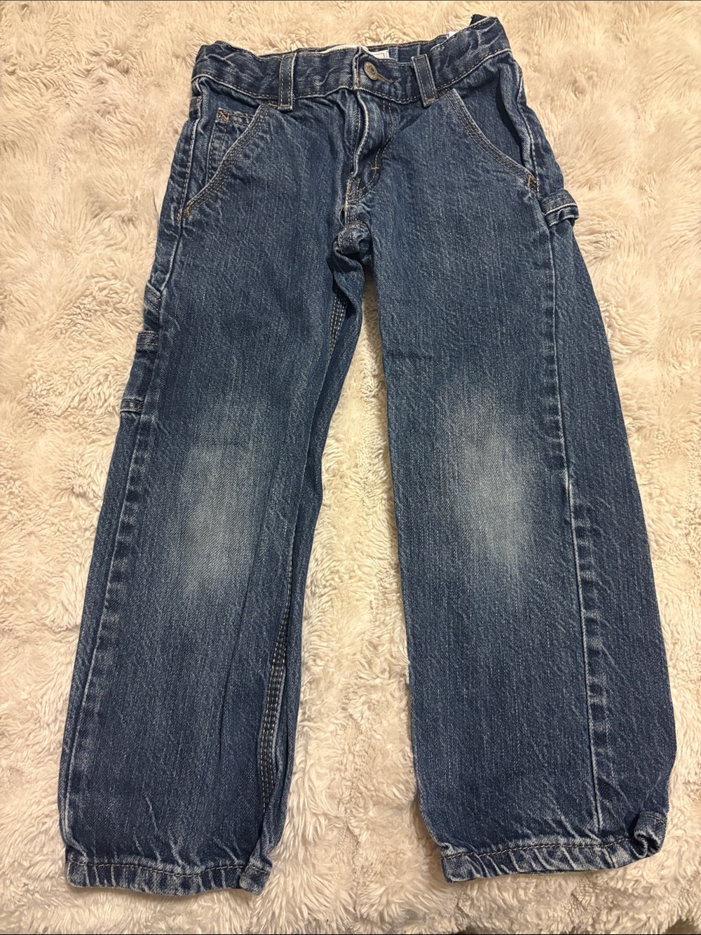 Kids 505 regular Blue Denim Work Jeans